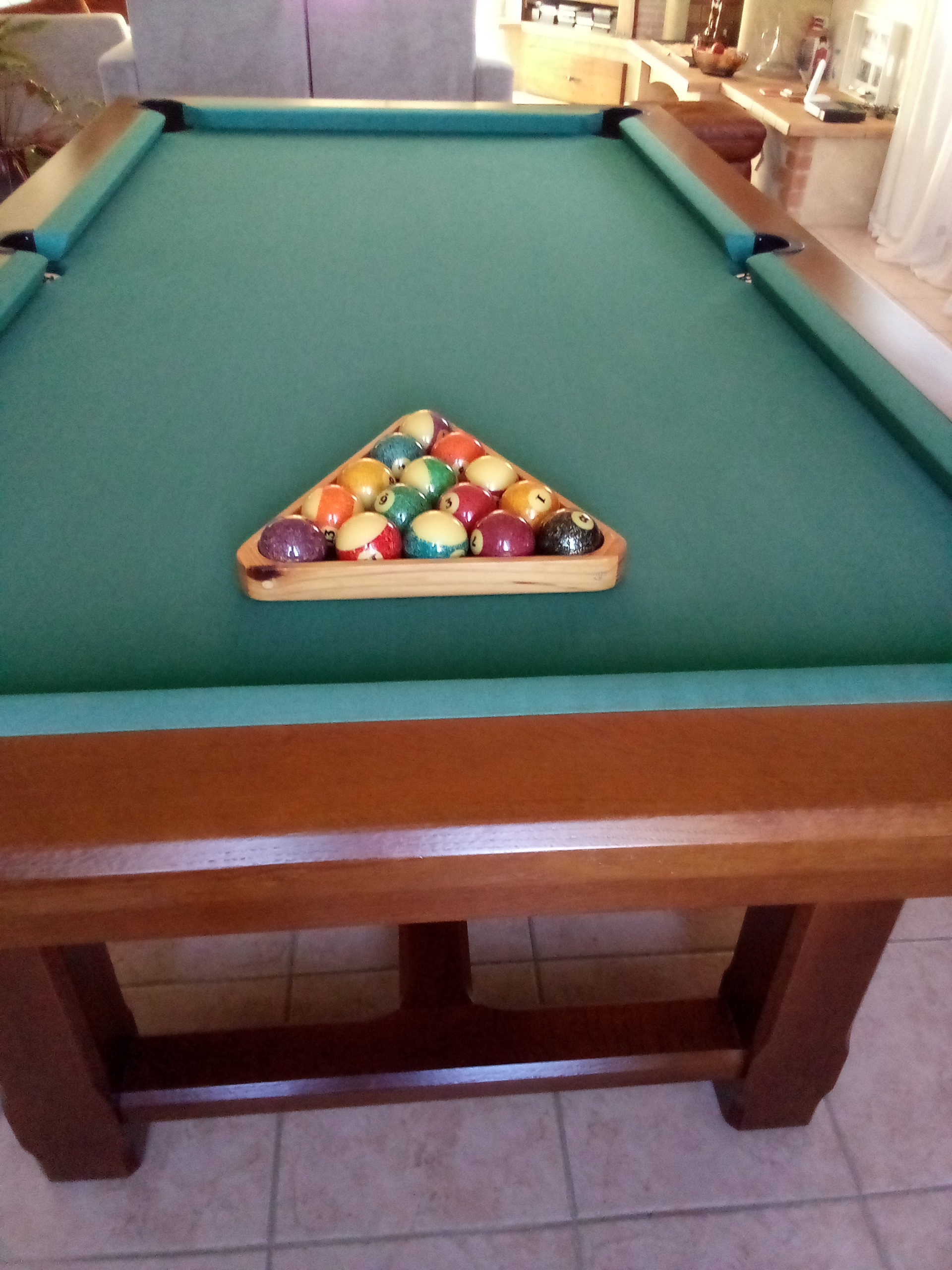 Billard Américain LAFUGE L230cm, Modèle CASTEL, Occasion – Image 2
