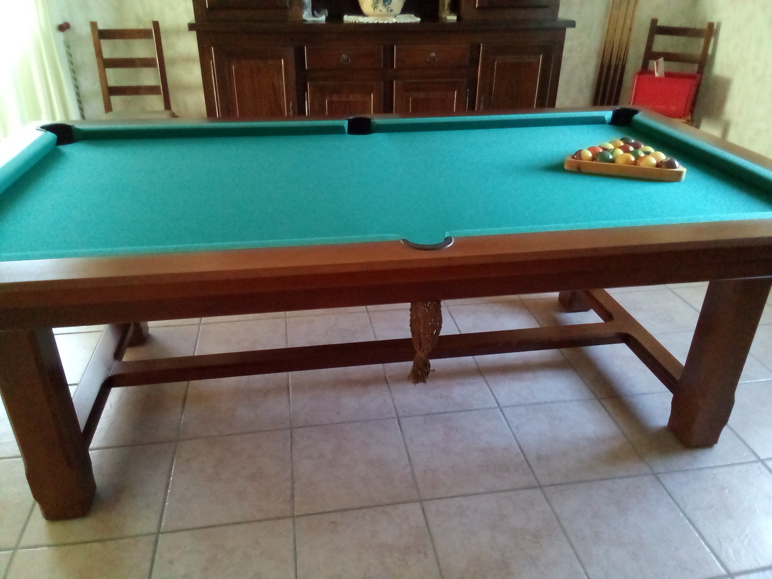 Billard Américain LAFUGE L230cm, Modèle CASTEL, Occasion – Image 3