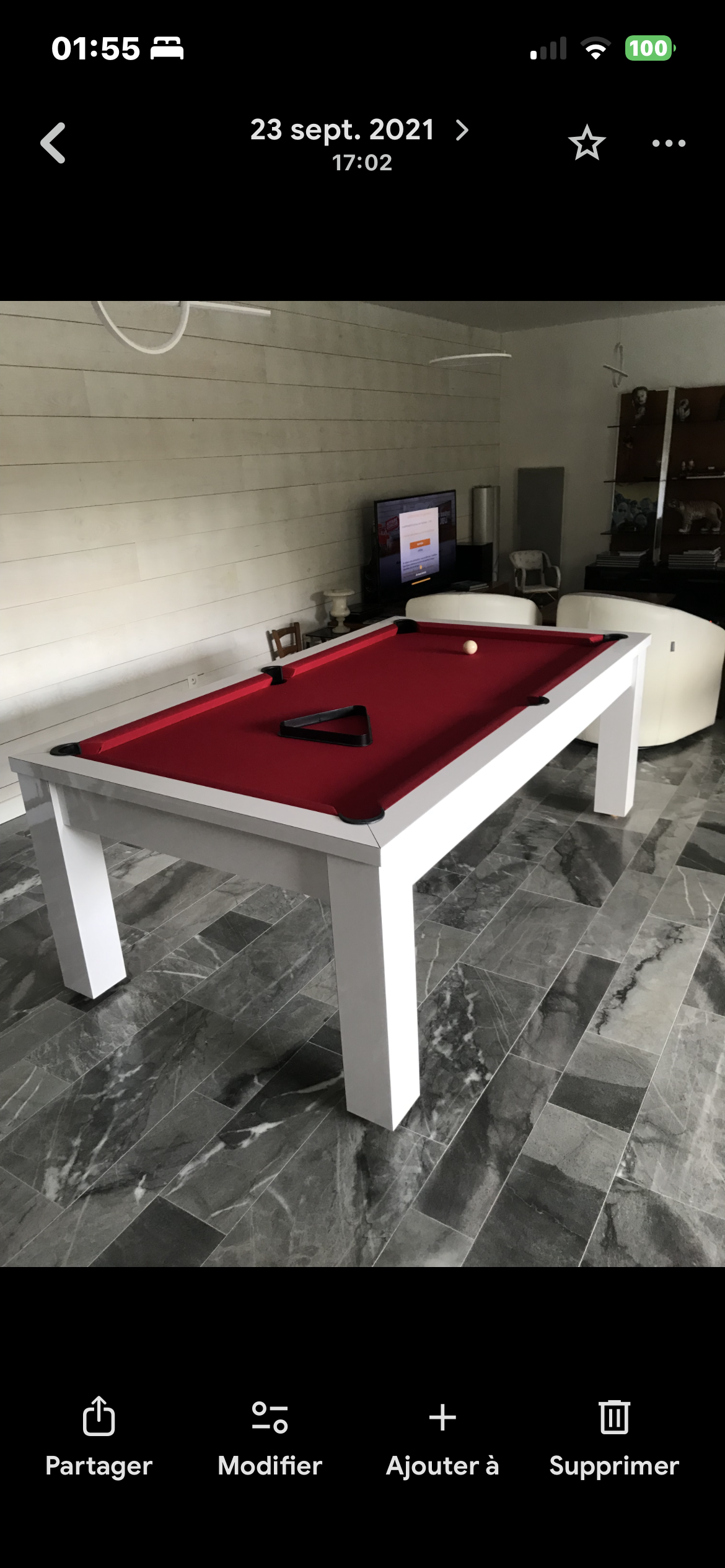 Billard Américain Modèle RIO L210cm, Occasion